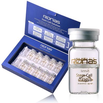 Ronas Stem Cell Solution ampoules Anti Aging Formula Best Anti Aging Serum Plant Stem Cells Hyaluronic Acid Restore Replenish Skin Smooth Wrinkles All Skin type 0.16oz 10vial