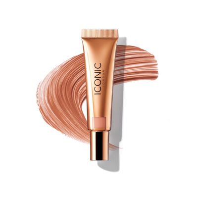 ICONIC LONDON Sheer Blush | Lightweight Liquid Cream Blush, Cruelty Free, Vegan Makeup, Fresh Faced (Nude) 0.42 Fl oz