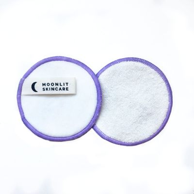 Moonlit Skincare Reusable Bamboo Cotton Rounds | 10 Rounds | Washable Mesh Bag