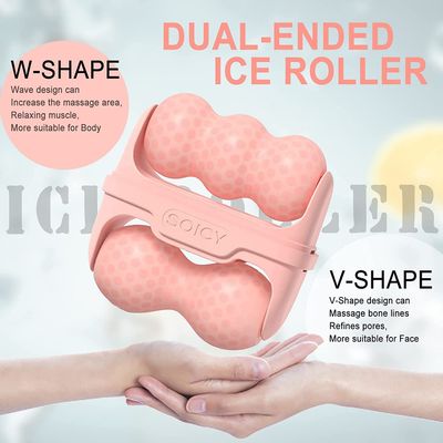 TANSHOP 2 in 1 Cool Ice Roller for Face and Eye Facial Roller Personal Skin Care Tool with Carry Case to Reduce Puffiness and Relief Migraine, Pain. Women Mother Gift