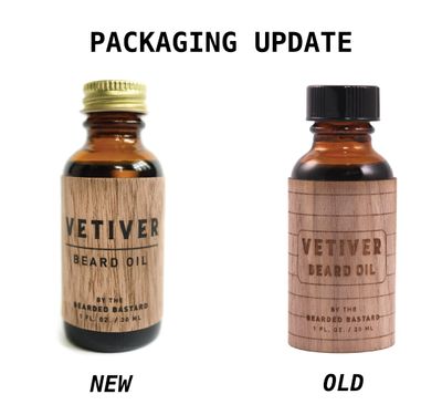 The Bearded Bastard TBB Vetiver Premium Beard Oil for Men | Leave-In Beard Conditioner | Keeps Facial Hair Soft and Moisturizes Skin | Jojoba Oil, Argan &amp; Sweet Almond Essential Oils (1 Oz.)