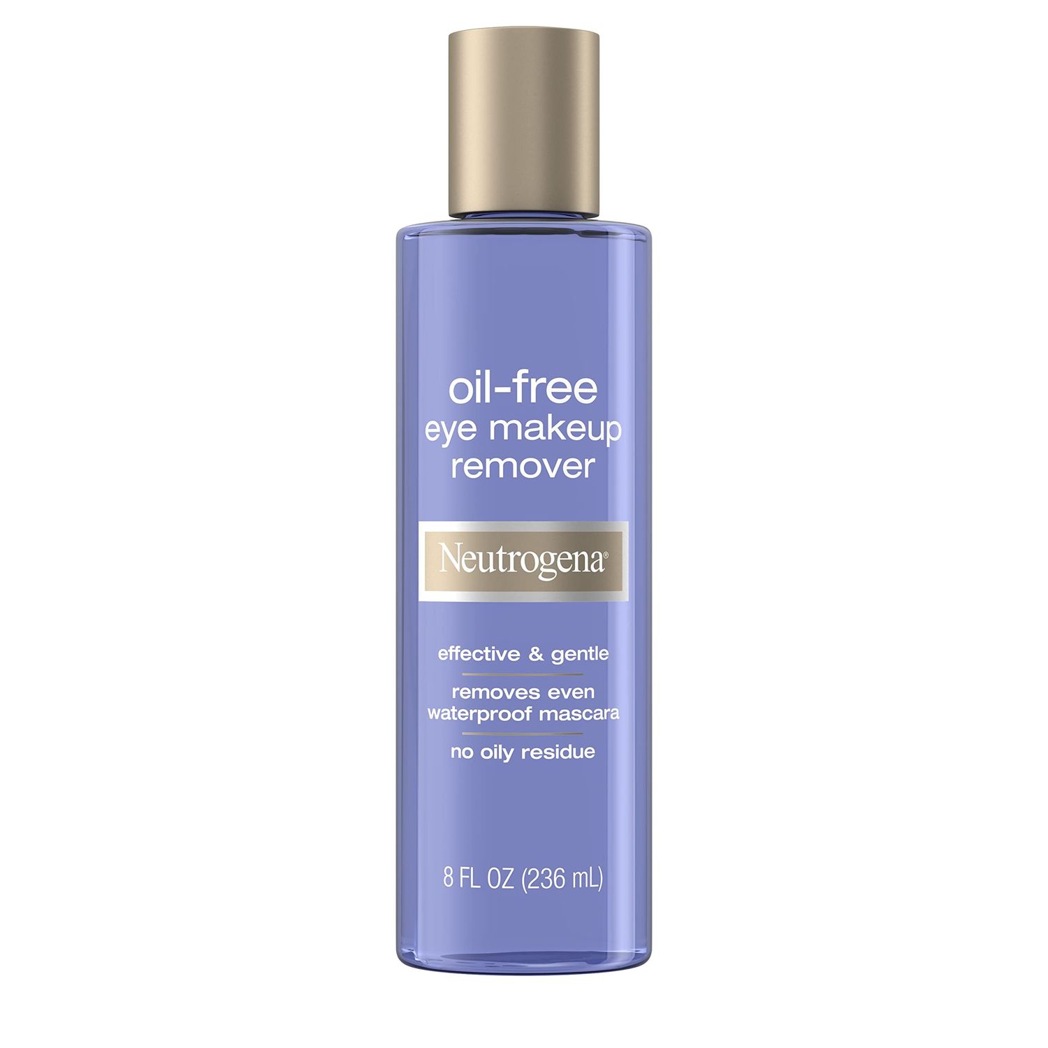 Neutrogena Gentle Oil-Free Eye Makeup Remover &amp; Cleanser for Sensitive Eyes, Non-Greasy Makeup Remover, Waterproof Mascara Remover, Dermatologist &amp; Ophthalmologist Tested, 8 fl. oz