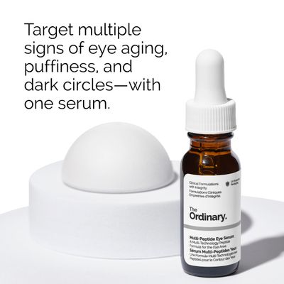 The Ordinary Multi-Peptide Eye Serum, Anti-Aging Formula for Crows Feet, Dark Circles &amp; Puffiness, 0.5 Fl Oz