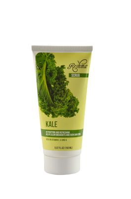 Reshma Beauty Kale Scrub | Dual Action Cleanser Face &amp; Body Scrub | Gentle for All Skin Types and Dull Skin|Purifying and Hydrating| Enhances Natural Glow| Cruelty Free (Pack of 1), 5.07 oz