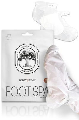 TODAYADAY Moisturizing Foot Mask for Dry Cracked Feet 5 Pairs | At Home Foot Spa Kit | Foot Gloves that Remove Dead Skin | Pedicure Supplies &amp; Foot Care Products | Foot Care for Women &amp; Men