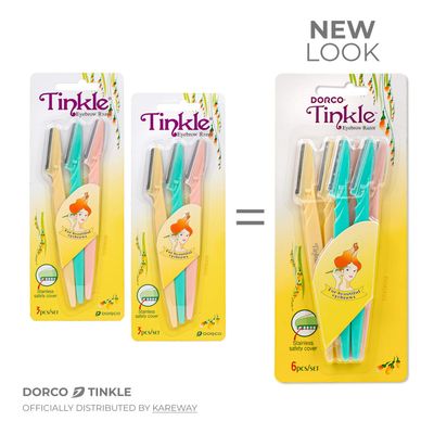Tinkle Eyebrow Razor, 3ct per pack (3pk)
