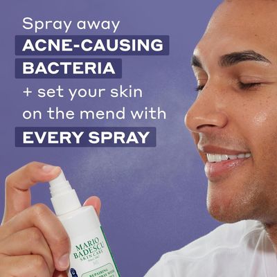Mario Badescu Repairing HOCl Facial Spray with Hypochlorous Acid - Soothes & Hydrates Angry, Irritated Skin, Reduce Redness & Flare-Ups - pH Balancing, Non-Irritating Cleanser, 4 Fl Oz (Pack of 2)