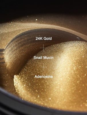 MIZON 24K Gold and Snail Mucin Hydrogel Under Eye Patches for Puffy Eyes Dark Circles Moisturizing Fine Lines Korean Skincare (30 Pairs)