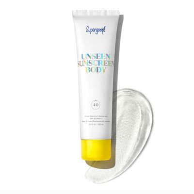 Supergoop! Unseen Sunscreen Body SPF 40 - Invisible Sun Protection - 3.4 fl oz - Weightless &amp; Scentless - Water &amp; Sweat Resistant - For All Skin Types