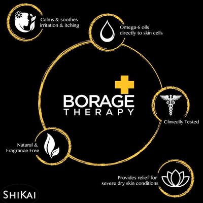 SkiKai Borage Therapy Foot Cream (4.2 oz) | Fragrance-Free Moisturizer Lotion | Healing Care for Dry, Cracked Heels | With Borage Seed Oil