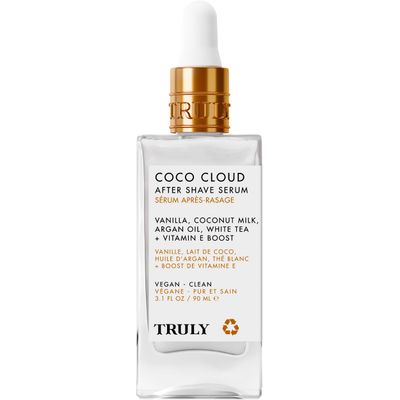 Truly Beauty Coco Cloud After Shave Serum - Alleviates Post Shave Dryness, Ingrowns with Argan Oil, Vanilla &amp; Coconut - After Shave Oil for The Whole Body - 3 Fl Oz