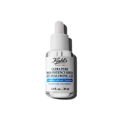 Kiehl&#39;s Ultra Pure High-Potency 1.5% Hyaluronic Acid Serum, Concentrated Face Serum for Dry Skin, Instantly Boosts Hydration, Plumps Skin, All Skin Types, Fragrance-free - 1 fl oz