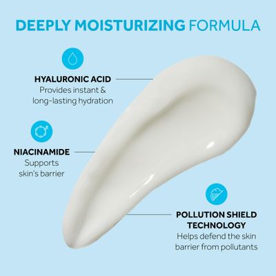 No7 HydraLuminous+ Hydrating Night Gel Moisturizer - Hyaluronic Acid and Vitamin B3 Niacinamide Face Moisturizer to Hydrate, Protect &amp; Refresh Skin - Supports Skin Barrier Repair (1.69 Fl Oz)