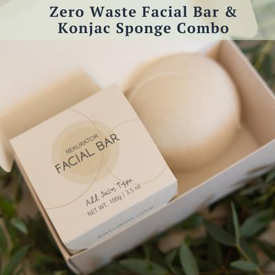 RE: REKURATOR ph Balanced Facial bar and Konjac Sponge Set