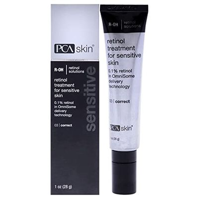 PCA SKIN Retinol Treatment for Sensitive Skin - Anti Aging Face Serum to Gently Reduce Redness &amp; Minimize Fine Lines &amp; Wrinkles - Contains Vitamin A &amp; Hydrating Niacinamide (1 oz)