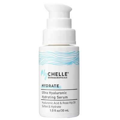 MyCHELLE Dermaceuticals Ultra Hyaluronic Hydrating Serum (1.0 Fl Oz) - Rich Hydration for Dry Skin with Vegan Hyaluronic Acid, Help Plump Skin and Help Reduce Appearance of Fine Lines and Wrinkles
