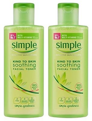 Simple Kind To Skin Soothing Facial Toner, 6.7 Ounce (200ml) (Pack of 2)