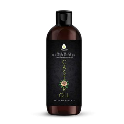 Pursonic 2-Pack Castor Oil (160oz) Cold-Pressed, 100% Pure, Hexane-Free Castor Oil-Moisturizing &amp; Healing, For Dry Skin, Hair Growth - For Skin, Hair Care, Eyelashes