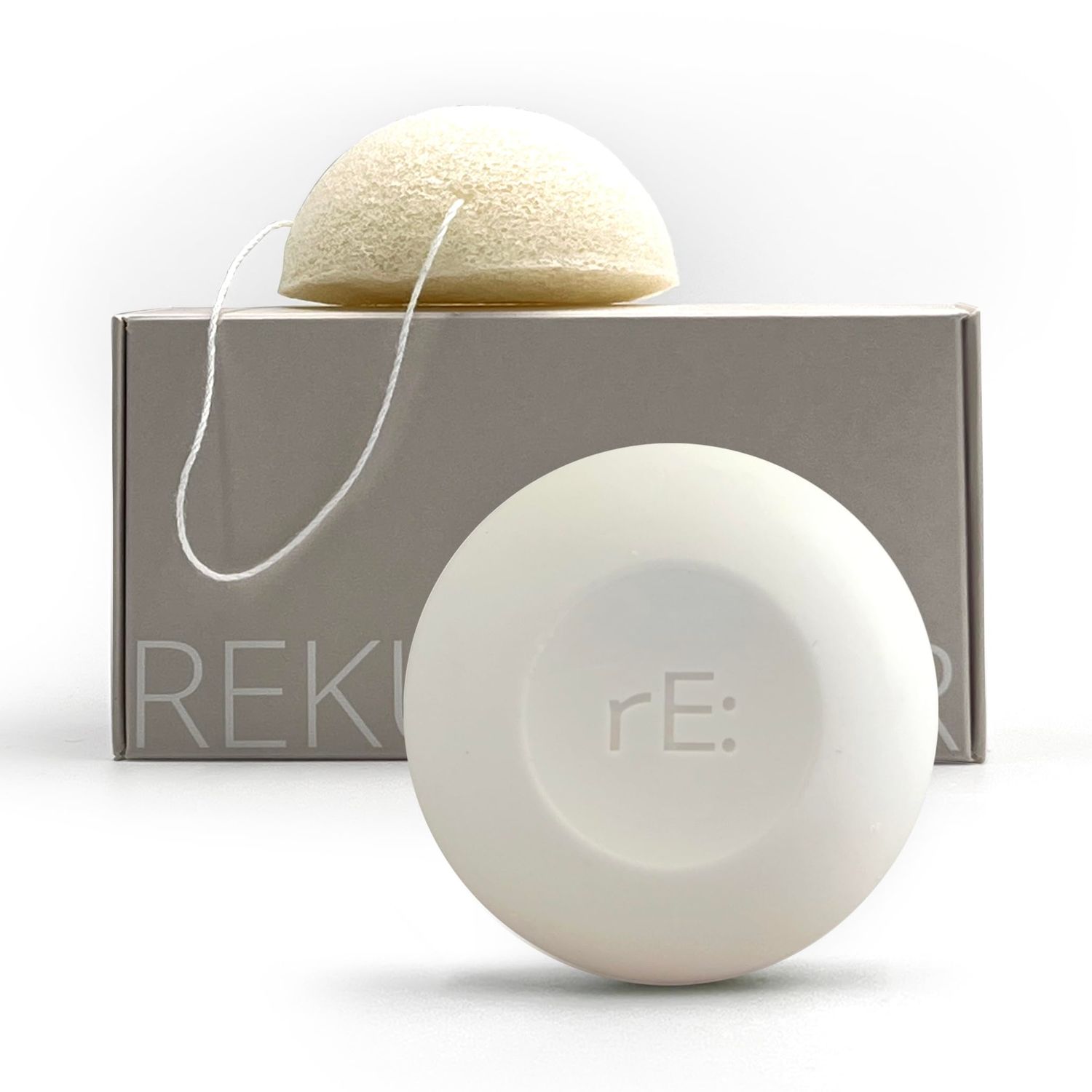 RE: REKURATOR ph Balanced Facial bar and Konjac Sponge Set