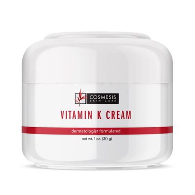 Vitamin K Cream with Anti-Oxidant Tea Blend | Reduce Redness and Discoloration | 1 oz. (28g) | Cosmesis