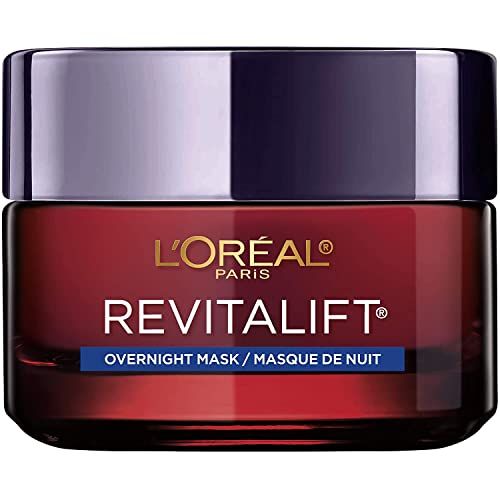 L&#39;Oreal Paris Revitalift Triple Power Anti-Aging Overnight Mask, Pro Retinol, Hyaluronic Acid &amp; Vitamin C, Reduce Wrinkles 1.7 Oz