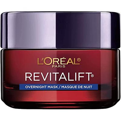 L&#39;Oreal Paris Revitalift Triple Power Anti-Aging Overnight Mask, Pro Retinol, Hyaluronic Acid &amp; Vitamin C, Reduce Wrinkles 1.7 Oz