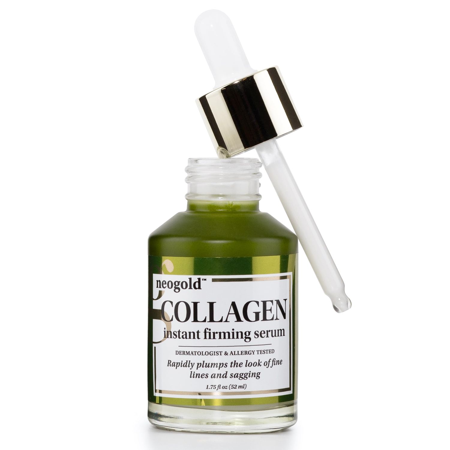 Neogold Collagen Serum For Face | Collagen Face Serum For Skin Tightening Helps Lift, Plump, &amp; Firm Sagging Skin | Serums For Skin Care | Anti Wrinkle Boost, Fragrance Free, 2 Fl Oz