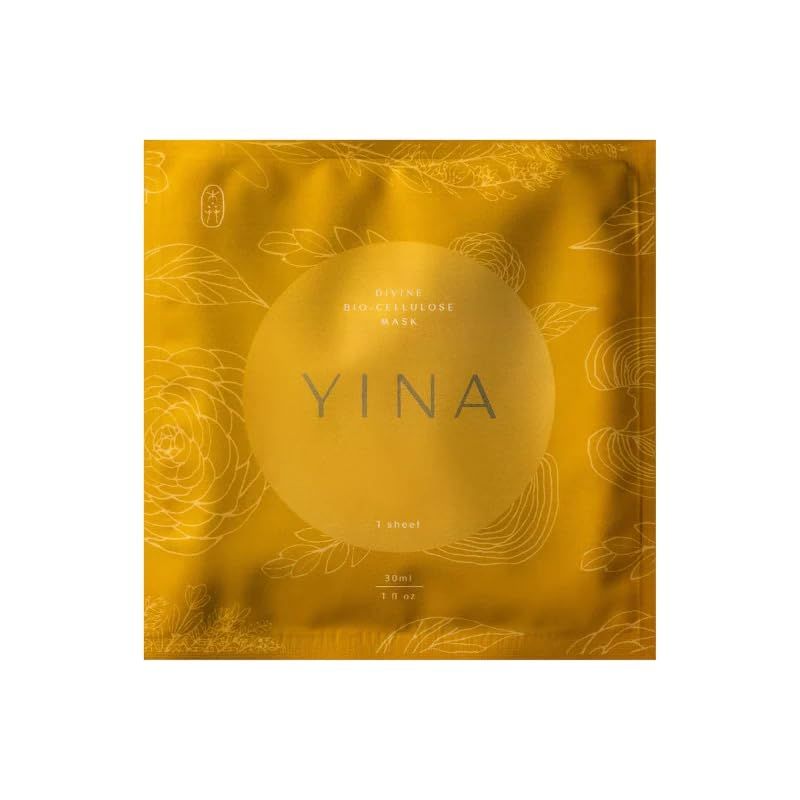 YINA - Divine Bio-Cellulose Mask | Sustainable, Cruelty-Free, Clean Skincare (1-Pack)