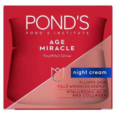 Ponds Age Miracle Night Cream, Anti Wrinkle Cream &amp; Night moisturizer, Perfect Night Cream for Face, 50 ML