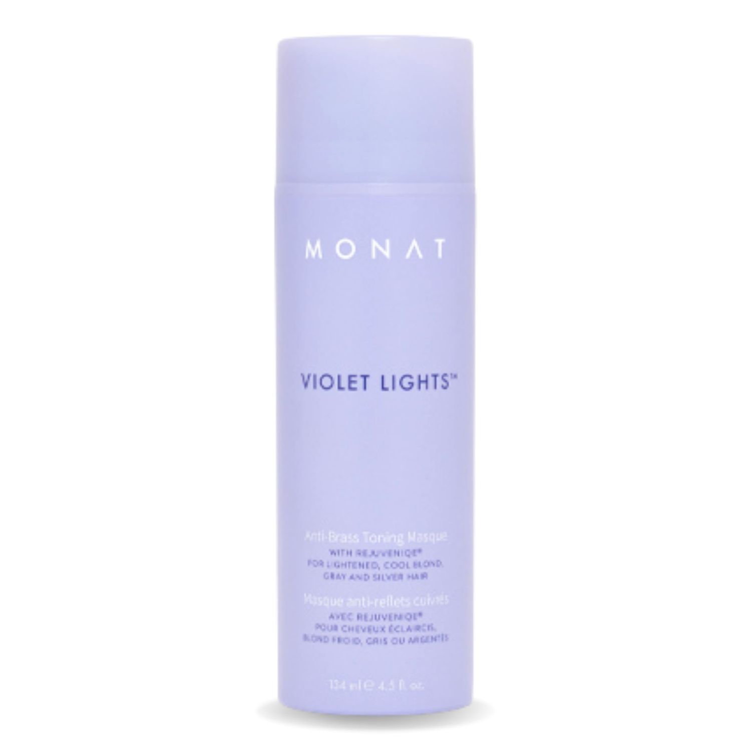MONAT Violet Lights Anti-Brass Toning Masque - Natural Radiance - Illuminate Your Hair Naturally - Tone Unwanted Brassiness