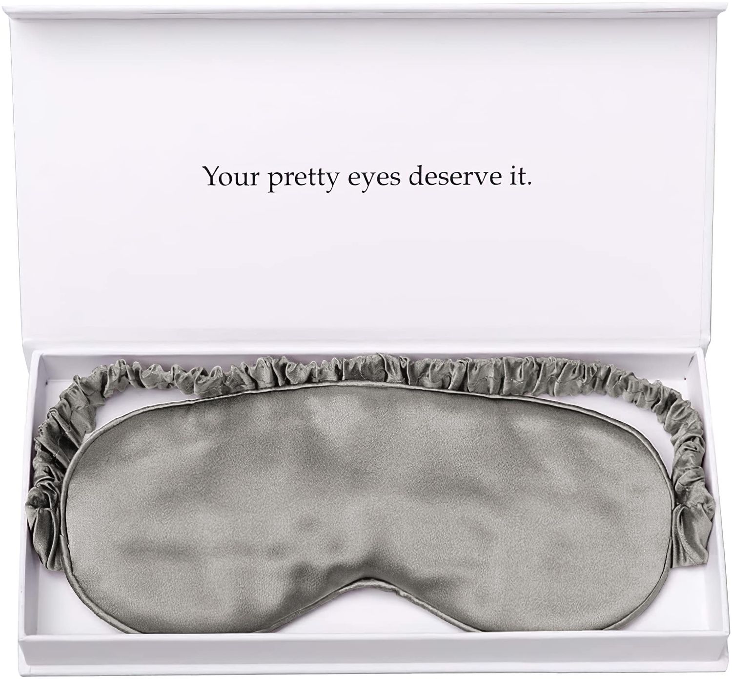 Silk Sleep Mask Light Blocking Luxury 100% Mulberry 19mm Silk Eye Mask Eye Cover Blindfold Ultra Soft Light &amp; Comfy Anti Aging Skin Care with Travel Bag Gift Package