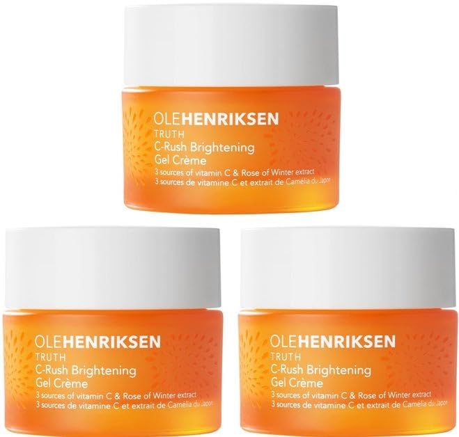 Ole Henriksen [SET OF 3] C-Rush Gel Creme Facial Moisturizer 15ml 0.5 fluid ounce Travel Size UNBOXED