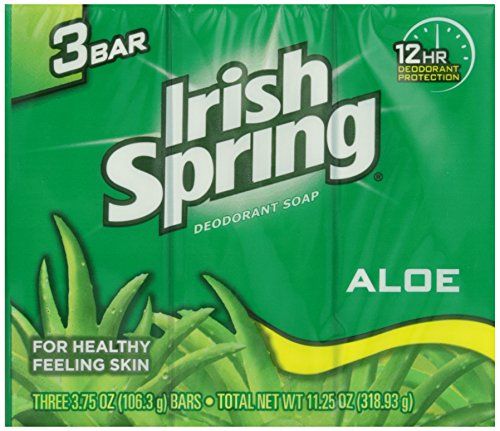 Irish Spring Deodorant Bath Bar Aloe,3.75 Ounce, 3 Count