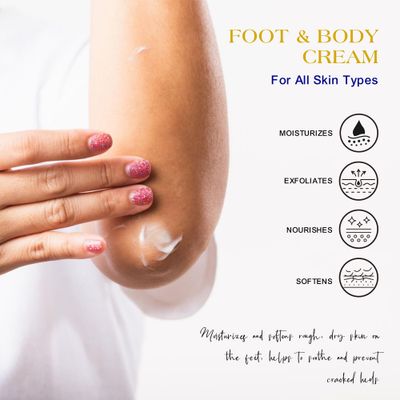 Urea Cream 42% - Foot Care for Dry Cracked Heels, Foot Lotion - With 2% Salicylic Acid, Tea Tree Oil, Shea Butter, Aloe Vera - For Feet, Hands, Heels, Elbows, Knees and More - 6 oz