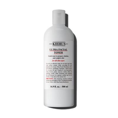 Kiehl&#39;s Ultra Facial Toner with Squalane, Gentle Alcohol-free Face Toner, Hydrates Skin and Refines Skin Texture, Non-stripping Formula, with Avocado Oil &amp; Vitamin E, Paraben-free - 16.9 fl oz