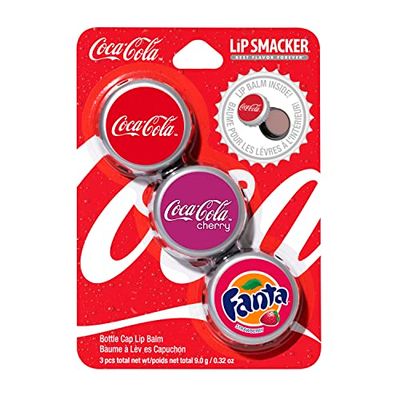 Lip Smacker Coca Cola Collection - Moisturizing, Soothing Coke Bottle Caps Trio