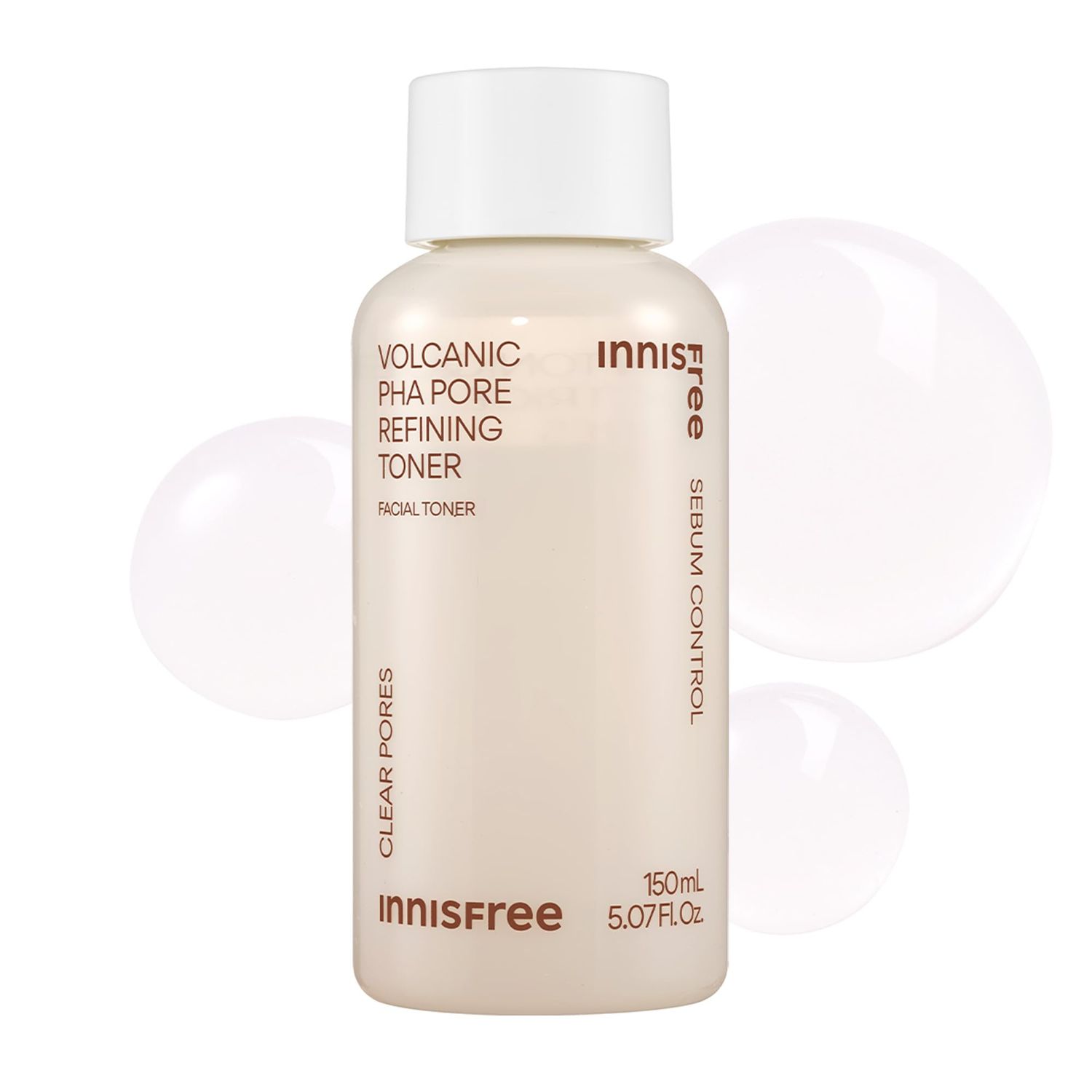 innisfree Volcanic PHA Pore Refining Toner with Salicylic Acid and AHA + PHA, Oil-Control Korean Toner