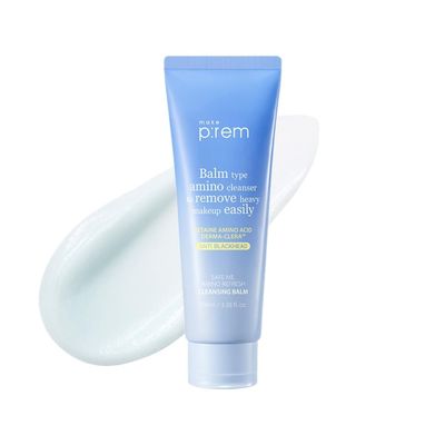 MAKE P:REM Safe Me. Amino Refresh Cleansing Balm, Gentle Tubed Balm for Deep Cleansing, Eye-Safe, Removes Makeup and Blackheads, Korean Skin Care, 100ml, 3.38 Fl.Oz.