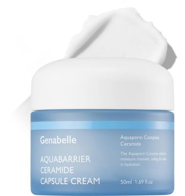 Revitalize &amp; Nourish: Aquabarrier Ceramide Capsule Cream - Intensive Hydration &amp; Skin Barrier Repair | 72-Hour Moisture Lock, Dermatologist Tested, 1.69 fl Oz