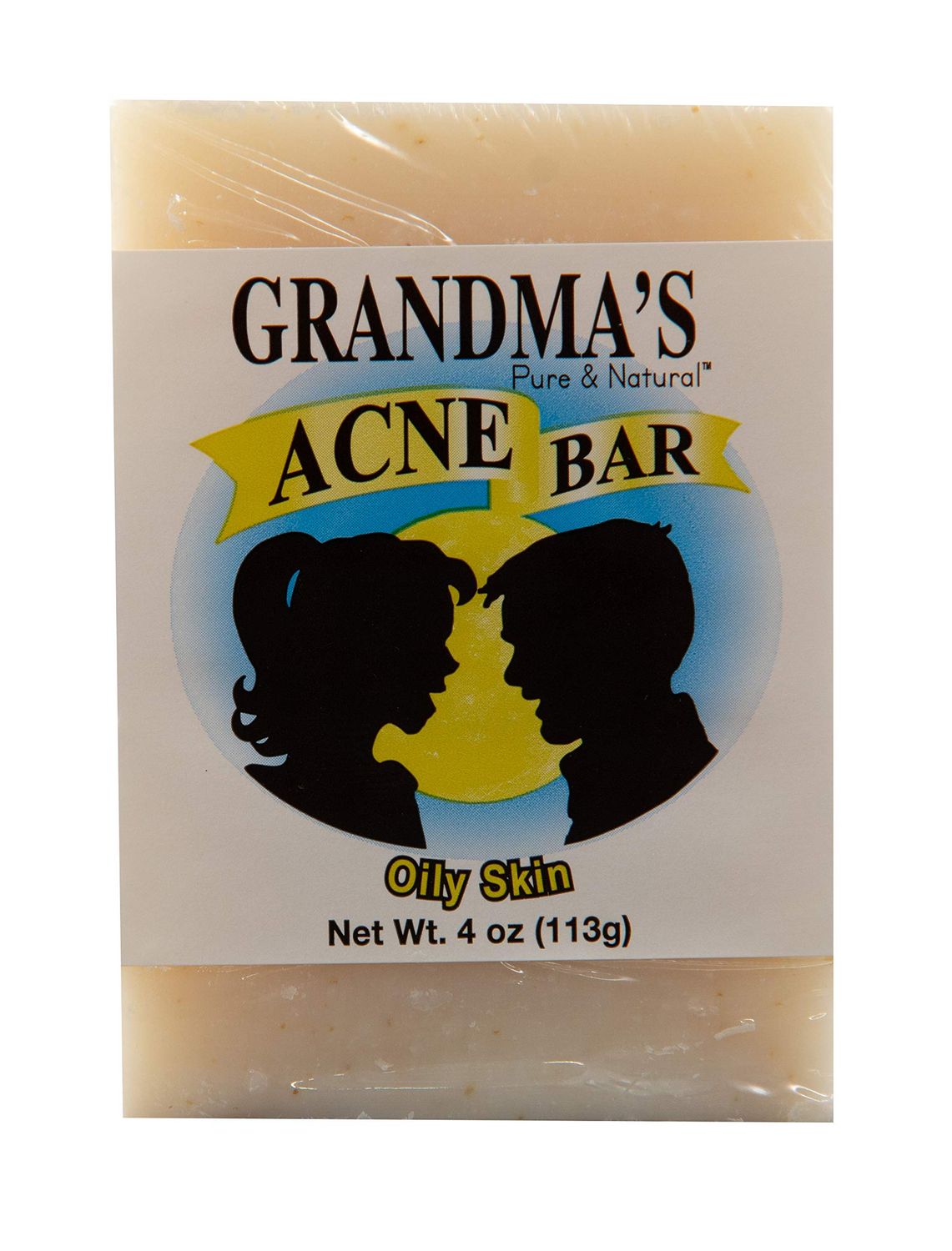 Remwood Products Co Grandma&#39;s Pure &amp; Natural Acne Bar for Oily Skin 4 oz