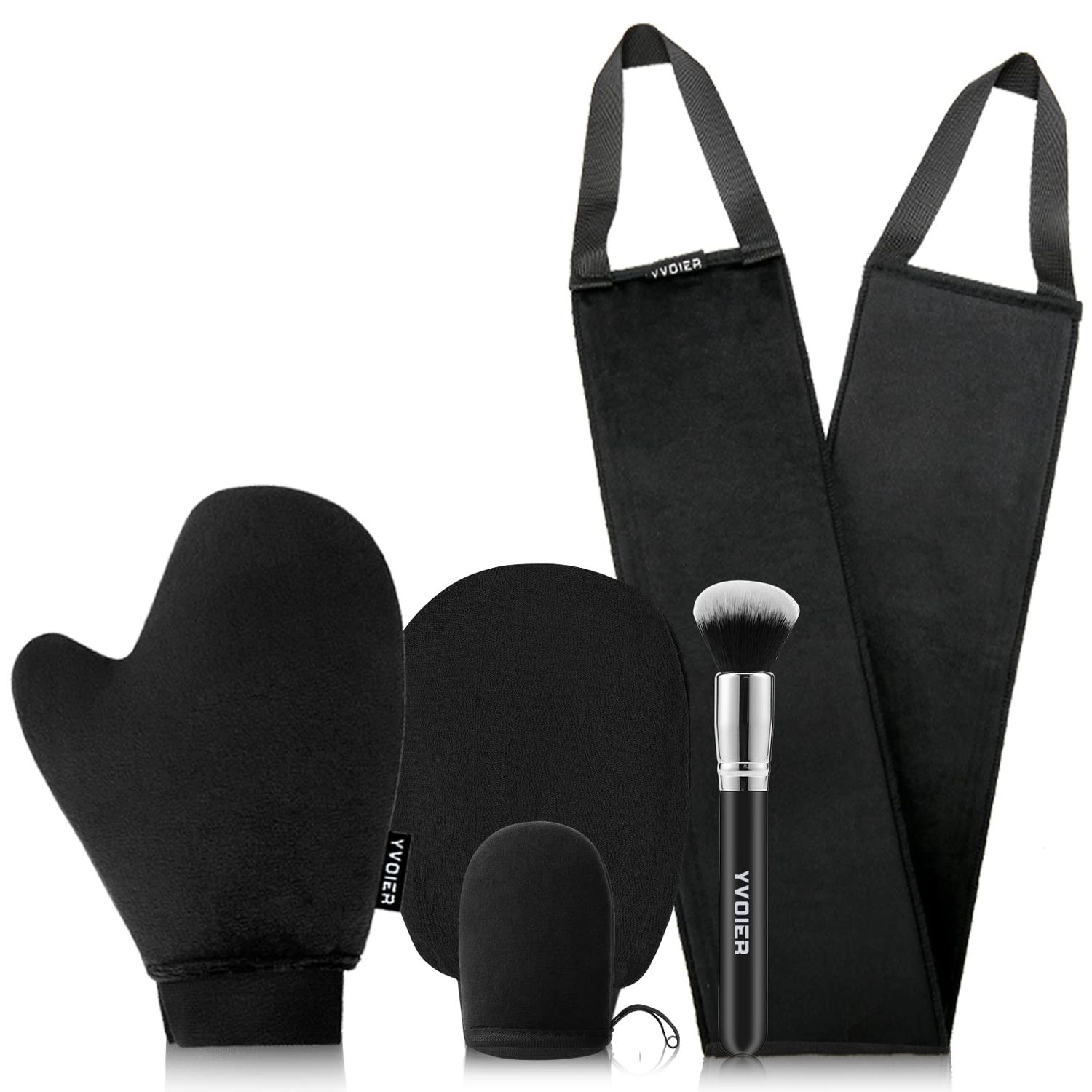 Yvoier Self Tanning Mitt Applicator Kit, 5 Pack Self Tanner Mitt Applicator, Tanning Mitts Self Tanner Glove, Tanning Glove for Self Tan Mitt, Sunless Tanner Mitt, Muti-Use Self Tanner Mit Tan Mit