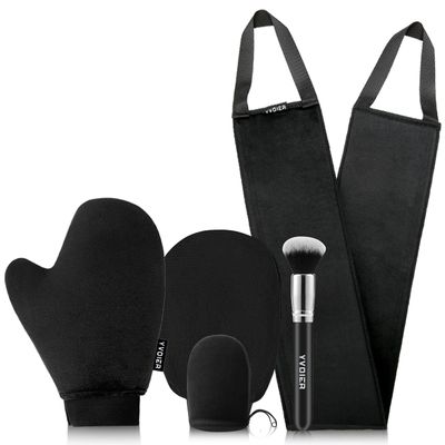 Yvoier Self Tanning Mitt Applicator Kit, 5 Pack Self Tanner Mitt Applicator, Tanning Mitts Self Tanner Glove, Tanning Glove for Self Tan Mitt, Sunless Tanner Mitt, Muti-Use Self Tanner Mit Tan Mit