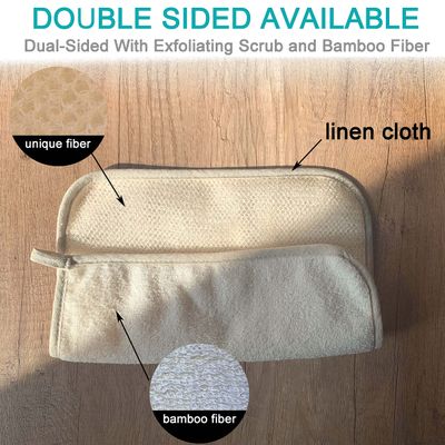 Mr.Cui'shop 3 Pack 12" Large XL Soft Weave Spa Exfoliating Face and Body Wash Cloths, Dual-Sided with Exfoliating Scrub and Soft Terry Cloth for Shower - Remove Dead Skin - Great for Skin in The Bath