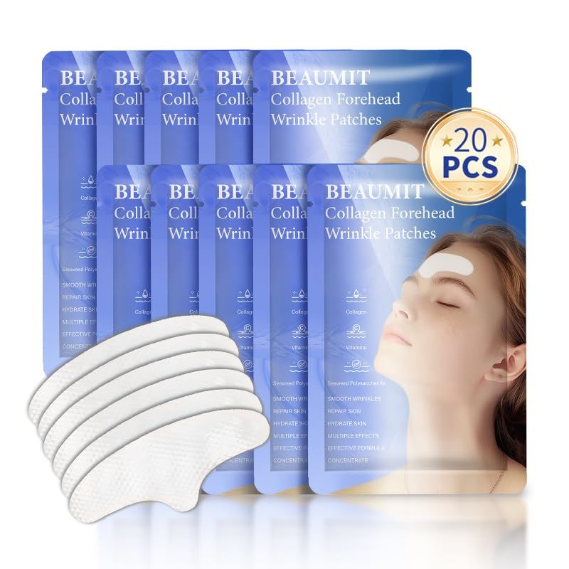 Medimama Forehead wrinkle patch-20pcs,Anti Wrinkle Patches,auqa, glycerin,BEAUMIT Collagen Forehead wrinkle Patches