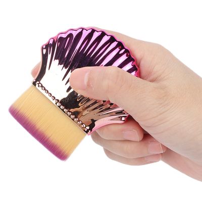Soft Hair BB Cream Brush, Makeup Brushes Fashionable Blusher Makeup Brush Cosmetic Tool, Fishtail Makeup Brush Powder Brushes for Girl