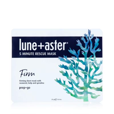 Lune+Aster 5 Minute Rescue Mask - Firm - Restorative sheet mask provides firming benefits to skin in 5-10 minutes