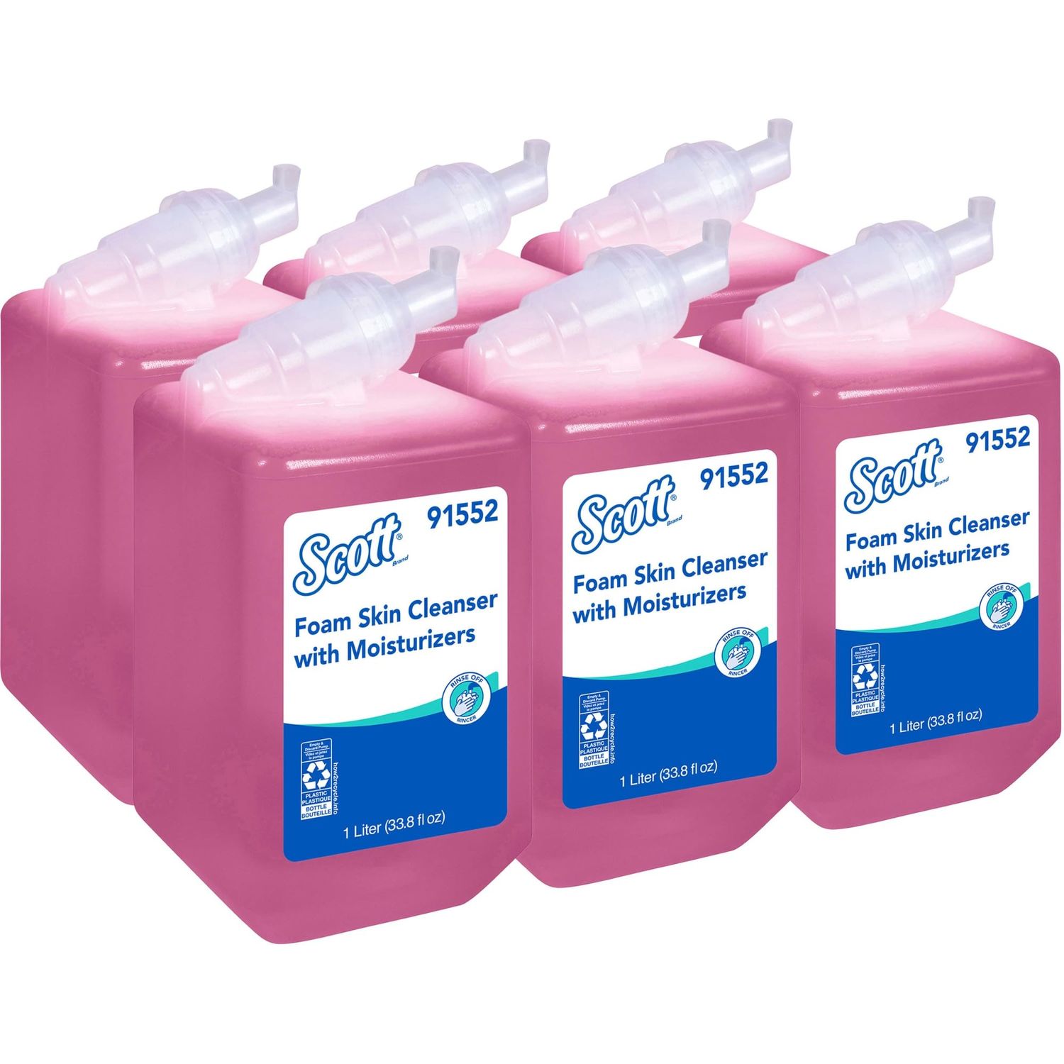Kleenex(R) Foam Skin Cleanser, 33.8 oz, Pink, Case of 6