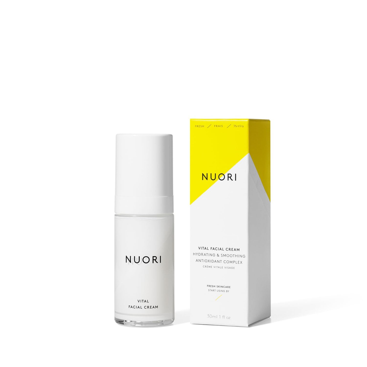 NUORI Vital Facial Cream | Hydrating Face Cream, Antioxidant Protection, All Natural, 30 ml / 1 fl oz