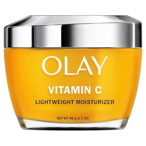 Olay Vitamin C Lightweight Face Moisturizer - Brighten - Even Tone - Hydrate - Lightweight Anti-Aging Cream for Dark Spots and Dry Skin, 1.7 oz