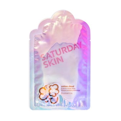 Saturday Skin Cotton Cloud Probiotic Power Face Mask Vit E Seabuckthorn Fruit Extract Omega Fatty Acids For Healthy Skin And Glow Self Home Care Facial Mask Sheet (25ml/0.84 Fl Oz)